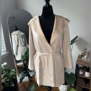 Zara Faux Suede Wrap Coat